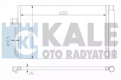 KALE OTO RADYATOR 343070 -  Конденсатор, кондиционер
